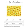 thumbnail image 5 of Uemuo Sunflowers2 Printed Throw Blanket for Couch, Fluffy Fuzzy Blankets for Bed, Sofa, Cozy Flannel Faux Fur Blanket-, 5 of 6
