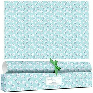 Scentennials Scented Drawer Liners - Island Gardenia Floral Print - 6  Sheets 16.5 x 22 Inch Non-Adhesive Paper Sheets - Perfect for Closet  Shelves and