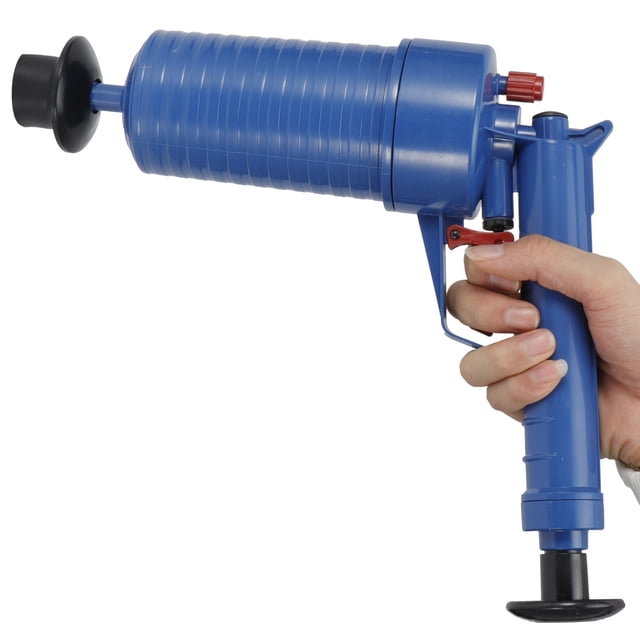 Toilet Plunger, Powerful Clog Remover, Manual Clog Remover Tool Blue Clogged Pipe For Kitchen Bathroom