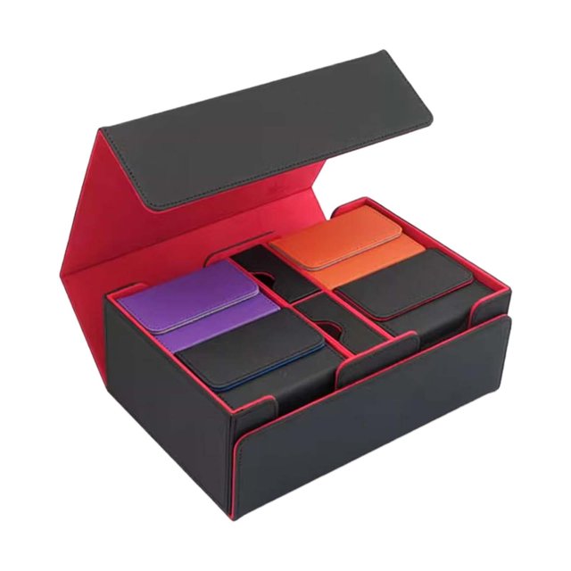 Caja de baraja de cartas coleccionables, soporte para tarjetas, almacenamiento de tarjetas de juego para tarjetas, pasatiempos, estuche protector para Estilo A