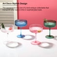 thumbnail image 6 of 6 Pcs Ribbed Coupe Glasses, 10 oz Pink Martini Glasses Set, Cute Espresso Martini Glass & Champagne Coupe Glass, Elegant Bar Glassware for Cocktails, Wine, Outdoor Entertaining & Gifts, 6 of 8