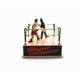 thumbnail image 3 of Vintage Wind Up Boxeo Lucha Libre Mecanismo de relojería Regalo coleccionable Juguete de hojalata Juguete de boxeo Viento Tema nostálgico Decoración personalizada, 3 of 4