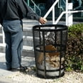 thumbnail image 5 of Global Industrial Outdoor Steel Mesh Corrosion Resistant Trash Can 48 Gallon Bla, 5 of 5