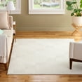 thumbnail image 3 of TOWN & COUNTRY EVERYDAY Stone Geo Curve Soft Felt Everwash®, Machine Washable Area Rug with Non-Slip Backing, Geometric Rug, Ivory, 6'6"x9'2", 3 of 11