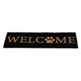 thumbnail image 2 of Evergreen Paw Print Welcome Kensington Indoor Outdoor Coir Interchangeable Doormat 9"x2'4" Black, 2 of 4