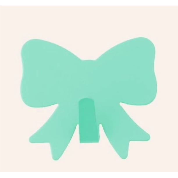 Bonitos ganchos adhesivos, paquete de 5 con diseño de pajarita, for decoración femenina de habitaciones