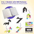 thumbnail image 3 of Maoww Kids Magnetic 3D Jigsaw Tangram Game for Children Learning Educational Drawing Board Games Toy Gift, 3 of 5