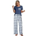 thumbnail image 4 of DAKIMOE Womens Pajama Sets 2 Piece Sets for Women Summer Sets Short Sleeve Pajamas Lounge Set Casual Sleepwear Loungewear PJS, S-XXL, 4 of 9