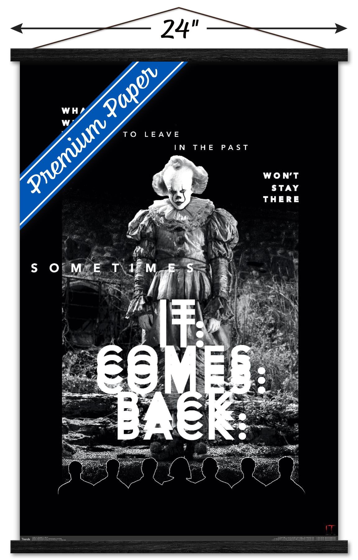 IT: Chapter 2 - Back Wall Poster with Wooden Magnetic Frame, 22.375" x 34"