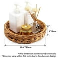 thumbnail image 3 of Round Wicker Baskets,Hand Woven Tray Storage Baskets Natural Water Hyacinth Small Basket for Fruit Kitchen Table, 3 of 5