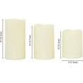 Outdoor Waterproof Flameless LED Pillar Candles with Timer Long Lasting