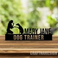 thumbnail image 4 of Craftnamesign Custom Dog Trainer Wooden Desk Name Plate, Dog Trainer Metal Nameplate for desk, 4 of 5