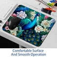 thumbnail image 6 of Peacock Square Desk Mat Mousepad, 8.3x9.8 Inch Non-Slip Rubber Bottom, Printed Gaming Mousepad for Office and Gaming, 6 of 6