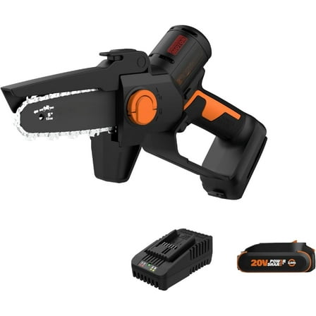 Nitro 20V 5" Cordless Brushless Chainsaw 2.0 Ah Battery and Charger Included WG325