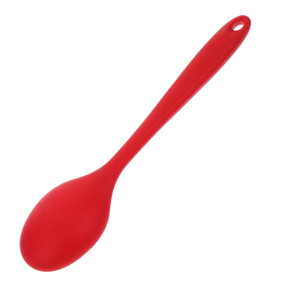 RENACLIPY Silicone Kitchen Utensils Red With Smooth Handle 1 Piece