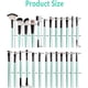thumbnail image 4 of 25pcs Makeup Brushes, Professional Cosmetic Tools, for Eyes, Eyeshadow, Concealer, Eyebrow, Foundation, Powder, Liquid Cream, Blender Brush (Blue), 4 of 5