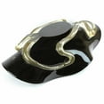 thumbnail image 3 of GlassOfVenice Murano Glass Centerpiece Bowl - Black and Gold, 3 of 7