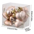 thumbnail image 2 of SDJMa 12Pcs Valentine's Day Heart Shaped Ornaments, 1.77" Shinning Frosting Heart Shaped Baubles Tree Hanging Decorations for Christmas Valentines Day, 2 of 8