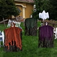 thumbnail image 3 of Nifti Nest Halloween Skeleton, 3 Pcs Ghost Decorations, Halloween Props,  Halloween Yard Decorations, Black,Green,Red, 3 of 7