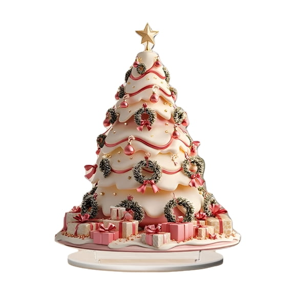 ACDANC Christmas Tree Acrylic Ornaments Home Decorations Festive Xmas Hanging Decor for Indoor Home Holiday Party Family Gatherings Cute Lightweight Acrylic Ornaments