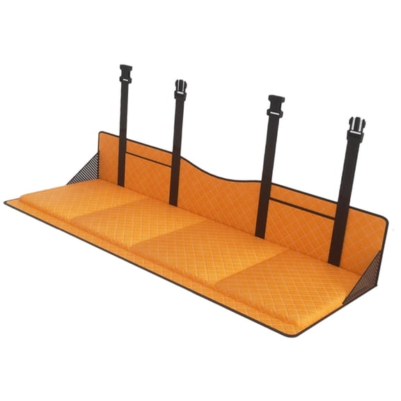Dickly Car Back Seat Extender Plate Adjustable Foldable Simple Assembly Accessories Orange