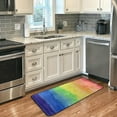 thumbnail image 4 of Coolnut Rainbow Kitchen Rug, 39"x20" Anti Fatigue Kitchen Floor Mat, Non Slip Waterproof Long Standing Mat Throw Kitchen Runner Rug for Kitchen Washroom Bedroom, 4 of 7