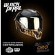 thumbnail image 3 of Casco Integral Black Pearl Bandit Negro Dorado Brillo Dot Ece Talla L, 3 of 7