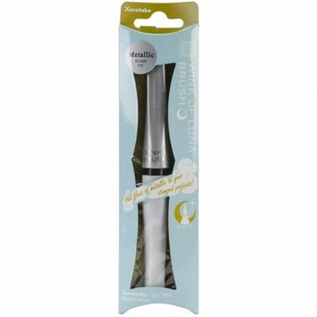 Lunt Memory - Memory System Wink Of Luna Metallic Brush Pen - packaged-Silver