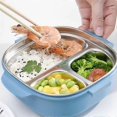 thumbnail image 2 of Stainless Steel Insulated Lunch Box, Healthy Food Storage Container for Students, School, Office, Meal Blog, 2 of 5