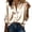 Beige, variant on Womens Point Collar Shirt Full Button Placket Long Cuffed Sleeve Regular Loose Fit Lustrous Satin Office Casual Daily Wear Top