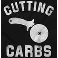 thumbnail image 2 of Cutting Carbs Pizza Cutter Foodie Sweatshirt for Men or Women Brisco Brands S, 2 of 5