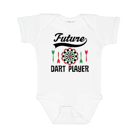 

Inktastic Future Dart Player Game Gift Baby Boy or Baby Girl Bodysuit
