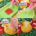thumbnail image 3 of 5D Diamond Christmas Wreath Kit Christmas Diamond Wreath Art Encantador muñeco de nieve Navidad Diamond Painting Wreath para el hogar Decoración de la pared Regalo JFHHH pequeña, 3 of 5