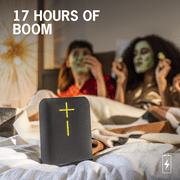 Ultimate Ears EPICBOOM Outdoor 360 Degree Sound Waterproof Wireless Bluetooth Portable Speaker, USB Cable, Black