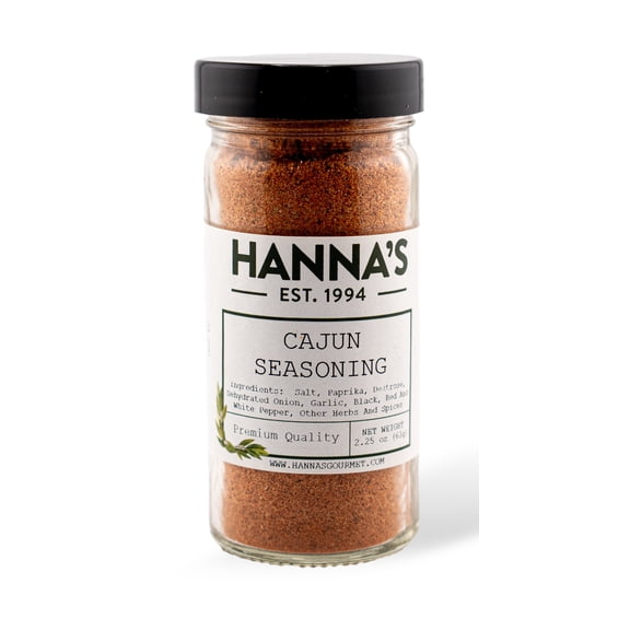 Hanna's Cajun Seasoning, 4 fl oz Jar