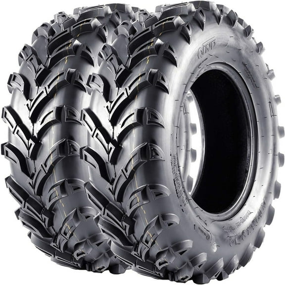 Ataucjin 2 PACK Tires AT25X8-12 25X8X12 tires STMHOM ATV/UTV Lawn-Mowers Off-Road Tires 6 PR, Tubeless