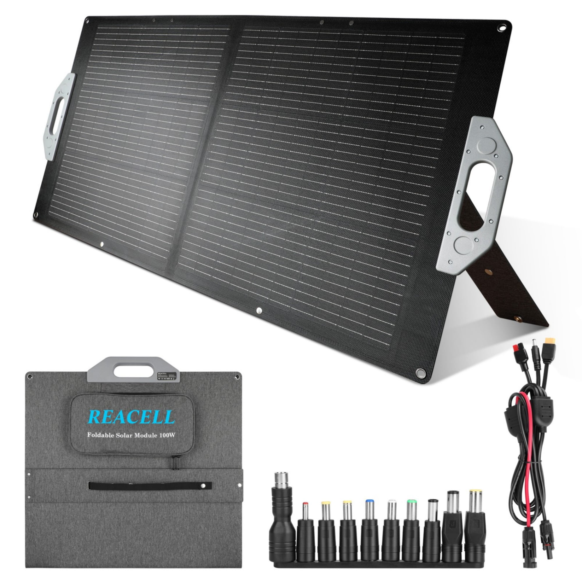 100W Foldable Solar Panel, 18V Solar Charger High Efficiency for Camping