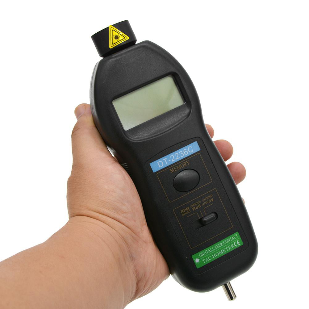 2 in 1 DT2236C Handheld Contact and Non-Contact Digital Laser Tachometer /Neu