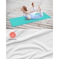 thumbnail image 4 of Turquoise Yoga Towel for Hot Yoga Non Slip, Modern Pure Turquoise Yoga Mat Towel Absorbent Yoga Sweat Towels Microfiber Hot Yoga Blanket for Bikram Pilates 26"x70", 4 of 7