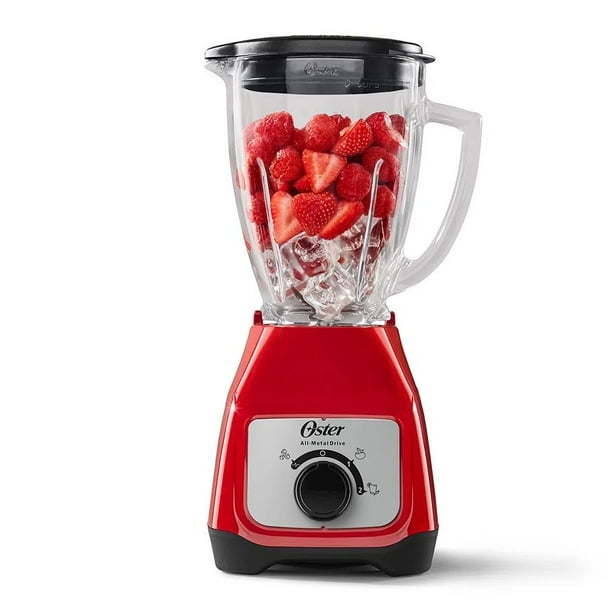 LICUADORA KALIMAN VASO VIDRIO COLOR ROJA 2 VEL 550W 2110250 MARCA OSTER Oster BLSTKAG RRD Walmart en linea
