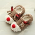 thumbnail image 2 of Up to 65 off!Chiccall Christmas Fuzzy Animal Slippers, Cute Non Slip Cartoon Soft Plush Cozy Winter Bedroom Slippers, Xmas New Year Gifts Indoor Outdoor Slippers for Women and Girls,, 2 of 5
