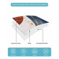 thumbnail image 5 of Navy Blue Burnt Orange King Size Down Alternative Comforter, Lightweight Comforter Quilt Bedding Set with Pillow Shams Modern Boho Art Geometric All Seasons Bed Comforter Duvet Insert 96"x106", 5 of 7