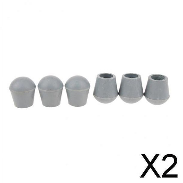 Punta De Goma Para Bastones,Consejos para bastones,Consejos para bastones,Consejos de caña 2 piezas