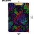 thumbnail image 3 of Coolnut Mandala Sea Turtle Clipboard, Acrylic Standard A4 Letter Size Clip Board with Low Profile Clip for Office, Classroom, Doctor, Nurse and Teacher, 12.5"x9", 3 of 7