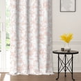 thumbnail image 5 of Lfeey Watercolor Floral Blackout Curtains，Room Darkening Thermal Insulated Window Drapes, Pink, 42 x 63 Inch, Set of 2, 5 of 7
