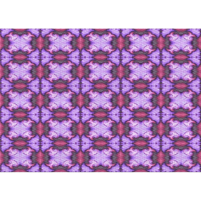 Ahgly Tapis Rectangulaire Lavable en Machine Orchidée Violet, 5 Pieds x 7 Pieds