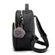 thumbnail image 4 of Bolsa Para La Escuela Bolso Mochila para adolescentes Mochilas escolares de cuero Mochila cuadrada de dibujos animados para niñas (Negro), 4 of 9