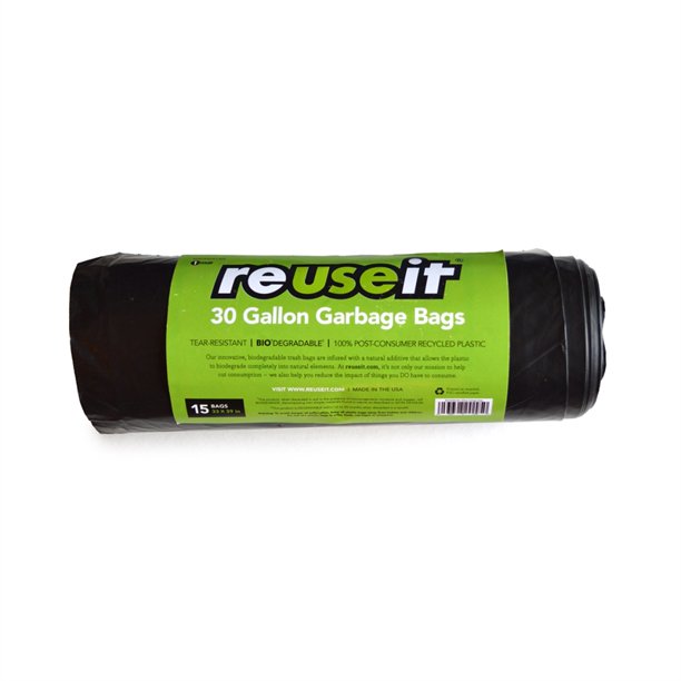 reuseit Biodegradable Garbage Bags 30 GAL, Lawn Bag
