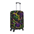 thumbnail image 3 of Balery Neon Mardi Gras Luggage Cover Protector, Scratch And Dirt Resistant, Fits 18-32 Inch Luggage - X-Large, 3 of 9
