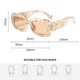 thumbnail image 2 of Gafas de sol cuadradas de alta gama, gafas de sol de tendencia de moda para tiro callejero, hechas de PC, 2 of 5